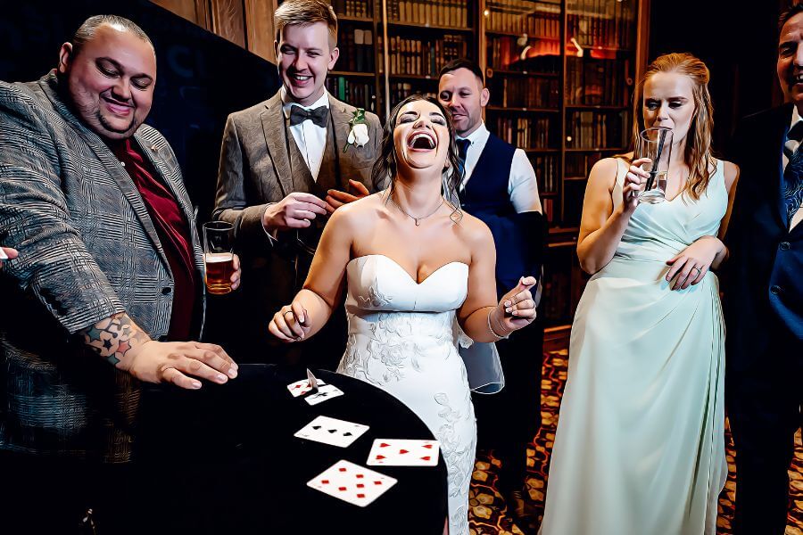 close up magicians wedding entertainment stoke